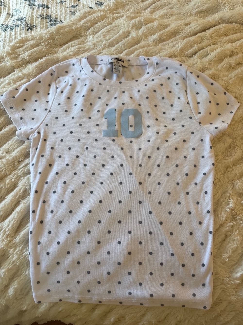 Tilly’s, polka dot, 10, t-shirt top.